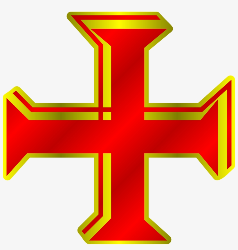 Medium Image - Red And Gold Cross, transparent png #852935