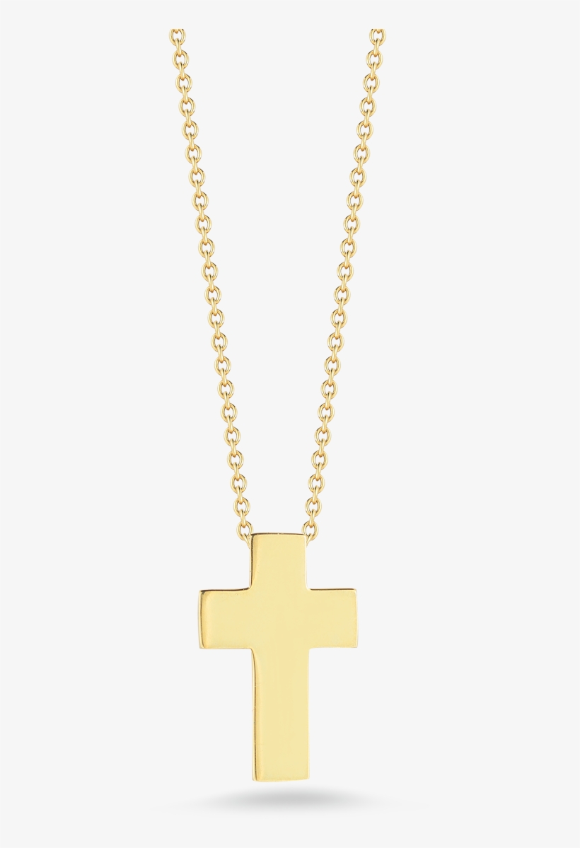 Roberto Coin Tiny Treasures 18k Yellow Gold Cross - Locket, transparent png #853054