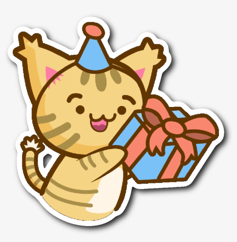 Cute Cat Stickers Series - Cute Sticker For Birthday, transparent png #853234