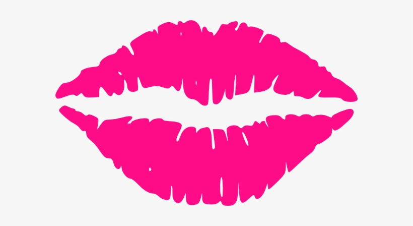 Makeup Clipart Pink Lip - Pink Lips Clip Art, transparent png #853496