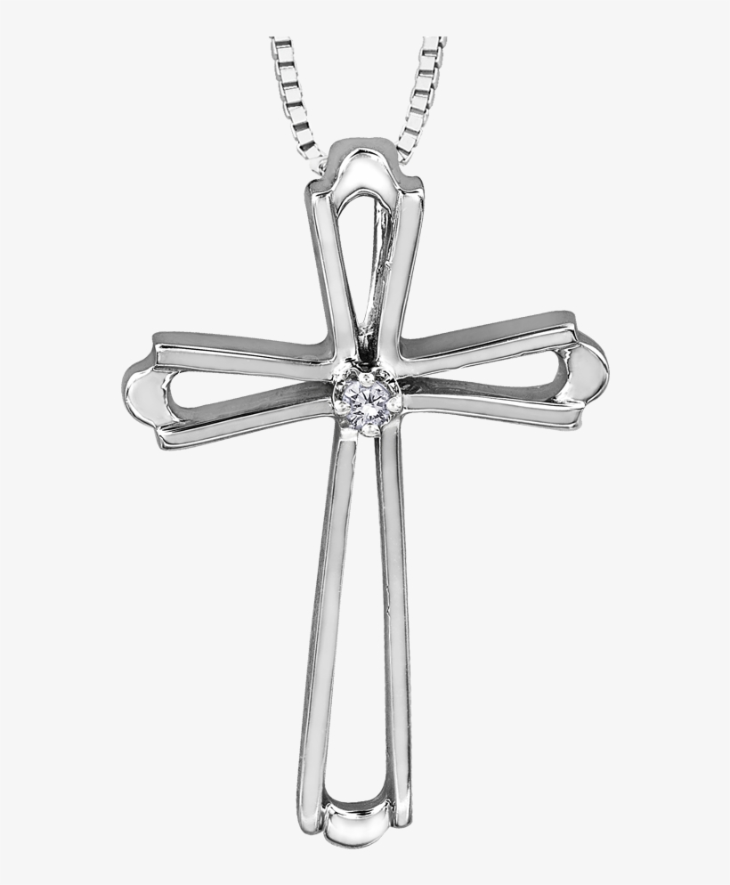Tjh Collection 9ct White Gold Diamond Heart Pendant, transparent png #853829