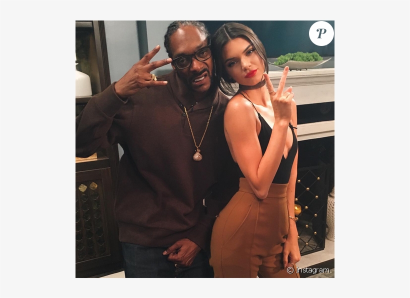 Kendall Jenner Et Snoop Dogg Lors De La Première De - Kendall Jenner Snoop Dogg, transparent png #853876