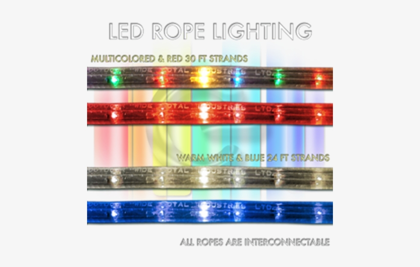 Rope Lights - Red - Blue, transparent png #853904
