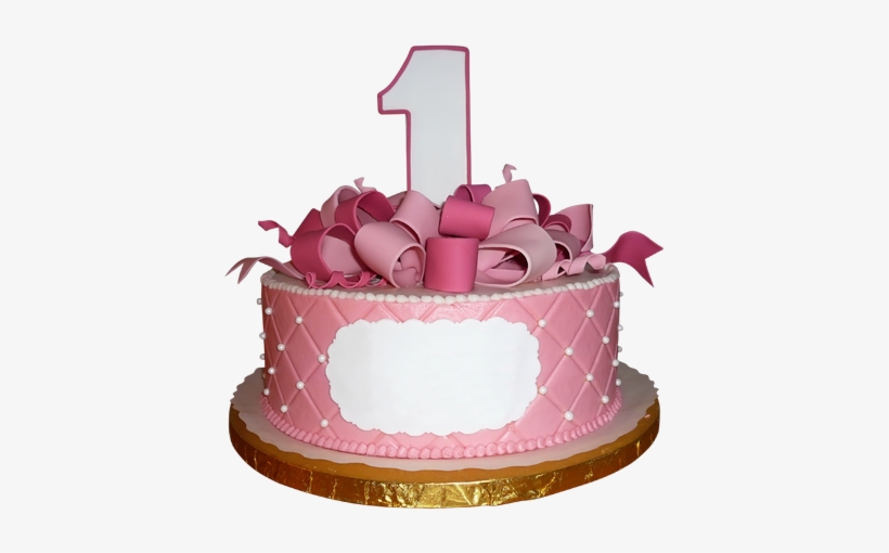 Custom Cakes For Girls - 1st Birthday Cake Designs, transparent png #854117