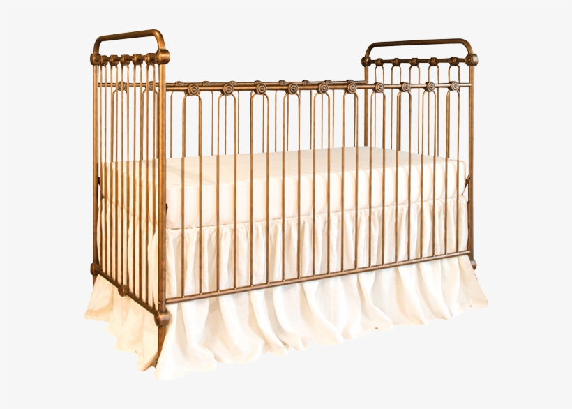 Joy Baby Crib Vintage Gold - Bratt Decor Joy Baby Crib Finish: Gold, transparent png #854304