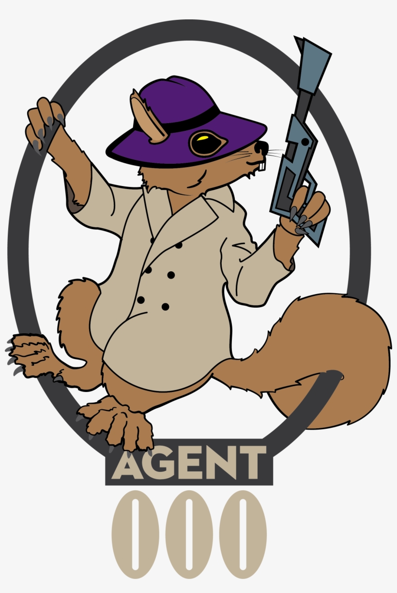 Secret Vector Shh - Secret Agent Squirrel, transparent png #854539