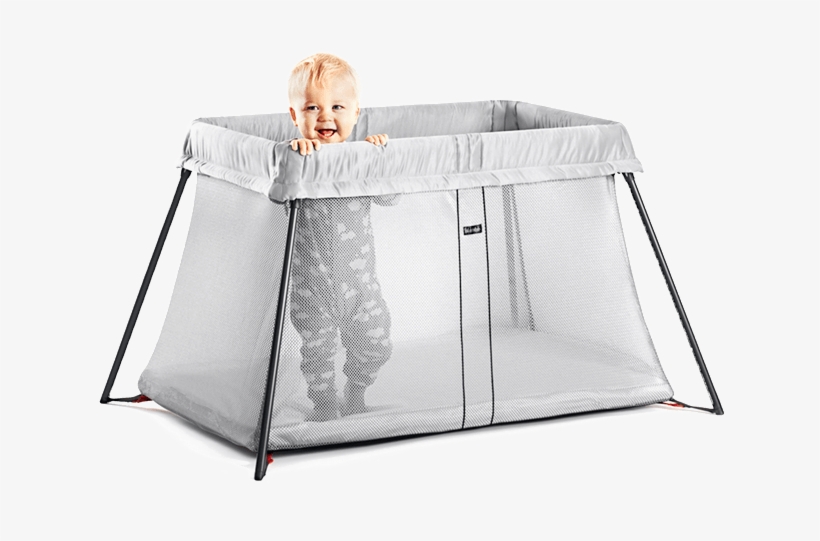 Baby Bjorn Travel Crib Light Vs Light - Babybjorn Baby Travel Crib Light - Black, transparent png #854644