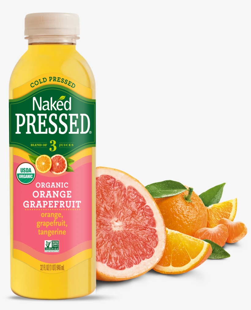 Naked Pressed Organic Valencia Orange Juice - 32 Fl, transparent png #855526