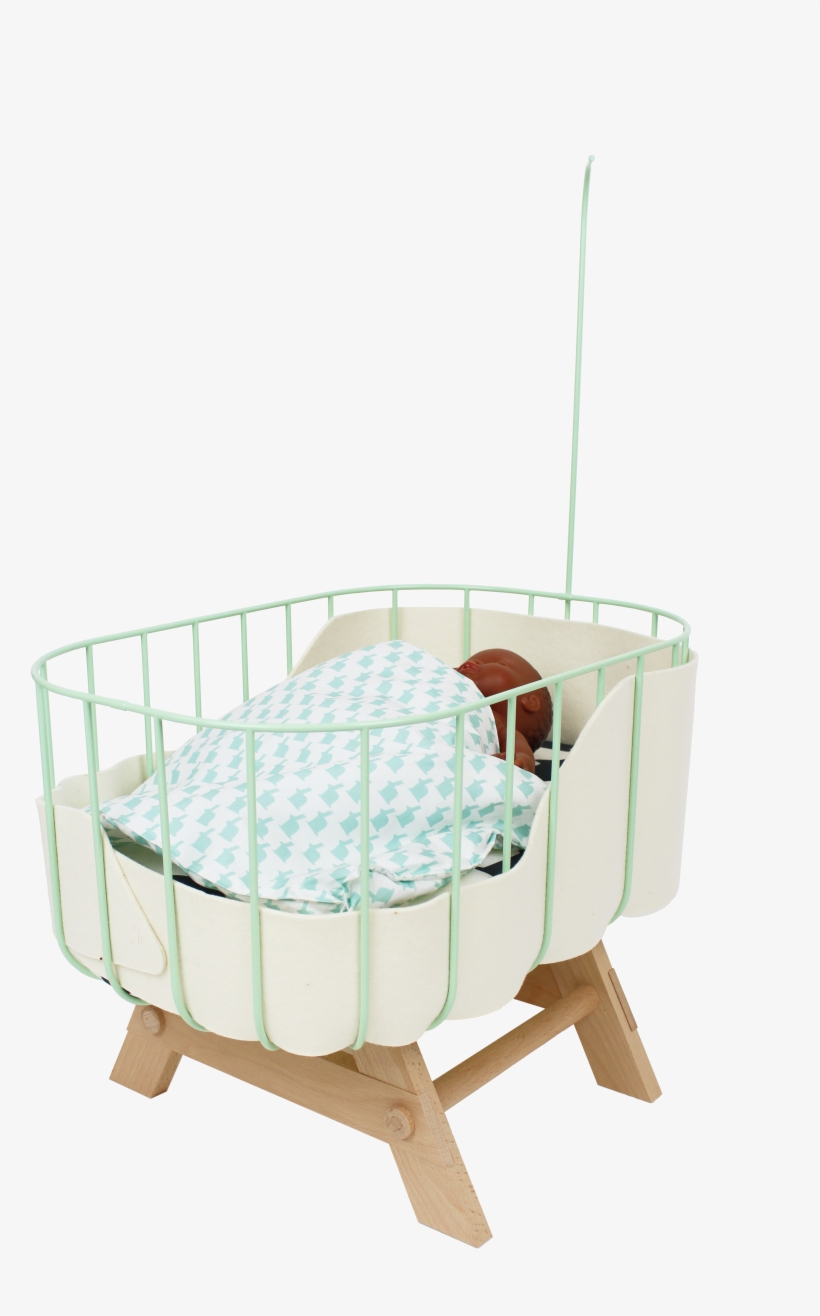 Doll Crib Mint - Infant Bed, transparent png #855609