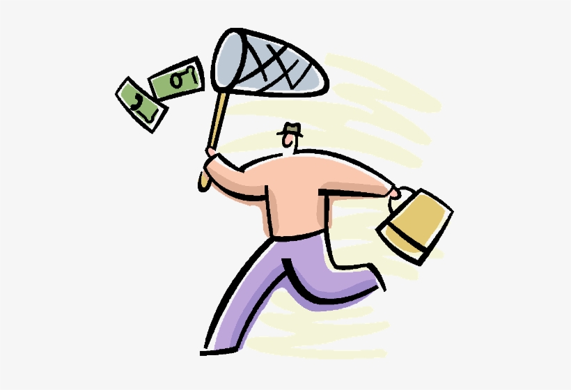 Run/chase After [flying] Money This One Is A Corny - Chasing After Money Png, transparent png #855923