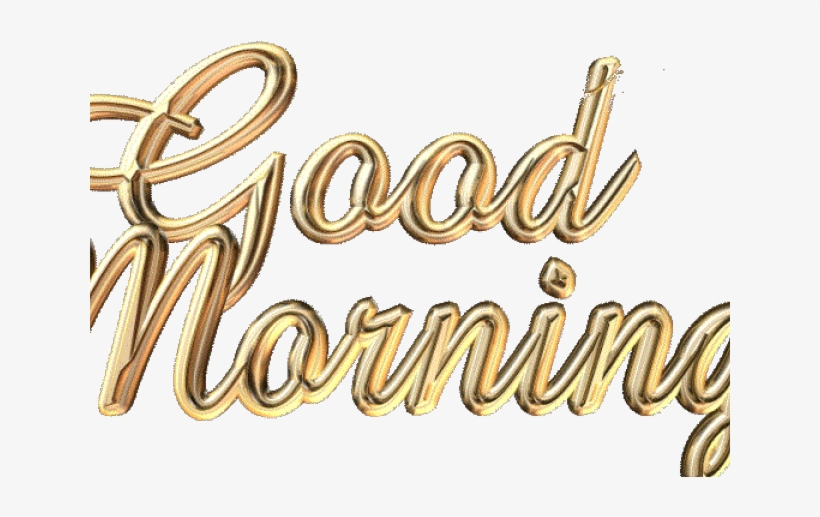 Good Morning Png Transparent Images - Good Morning Words, transparent png #855925