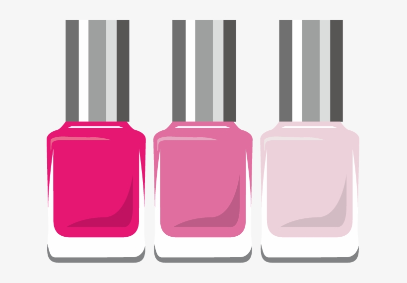 Jpg Vector Png - Pink Nail Polish Clip Art, transparent png #856032