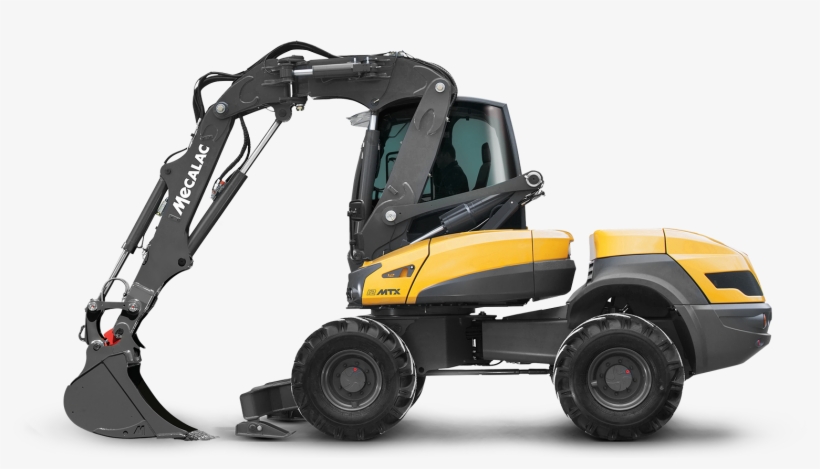 Wheel Excavator Loader - Mecalac 12mtx, transparent png #856114