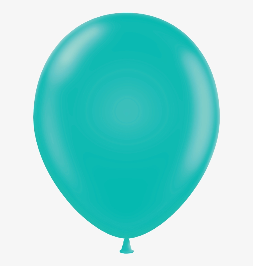 Teal Latex Balloons - Teal Balloon, transparent png #856249