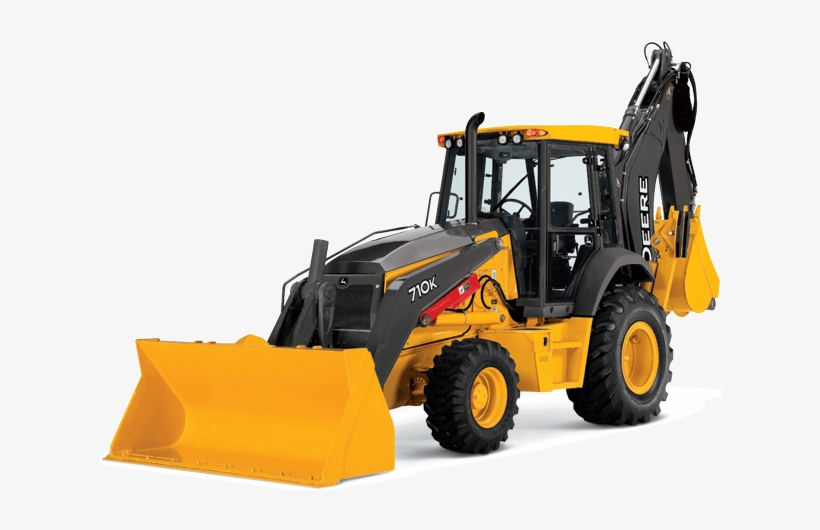 710k Backhoe Loader - John Deere Backhoe, transparent png #856404