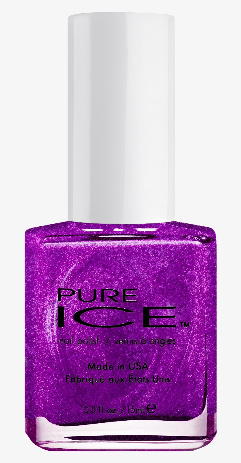 Pure Ice Nail Polish, 0.5 Fl Oz, Chrome On, Silver, transparent png #856447