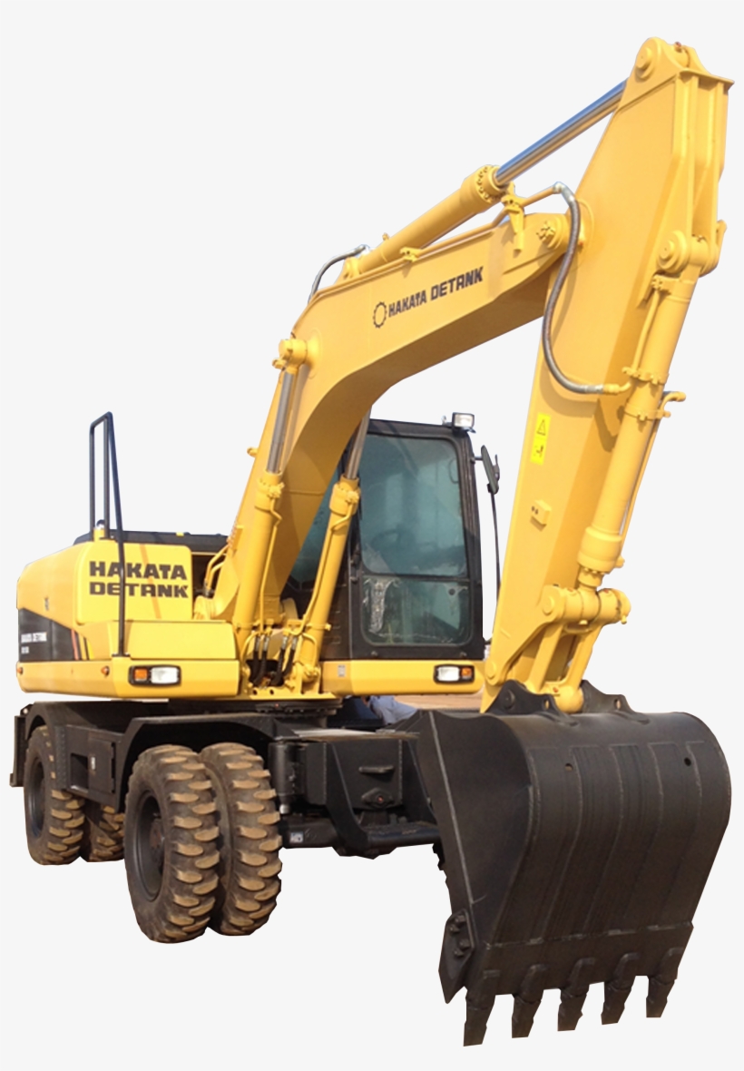 Wheel Type Excavator - Excavator, transparent png #856548