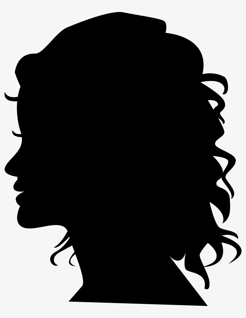 Png File - Female Head Silhouette Png, transparent png #856570