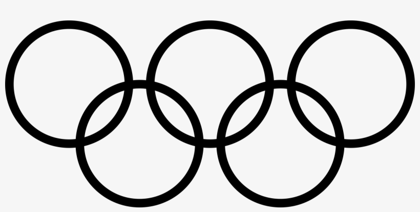 Open - Black Olympic Rings, transparent png #856855
