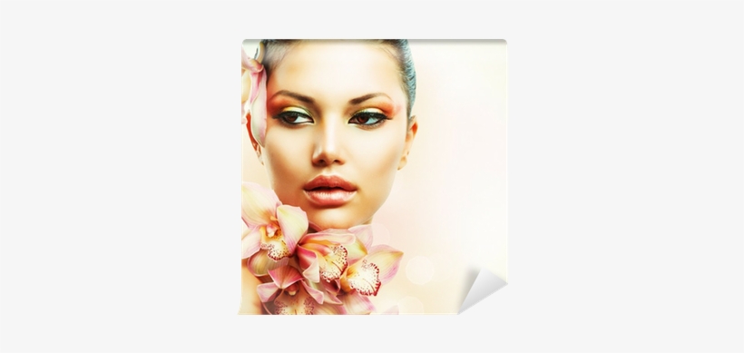 Beautiful Girl With Orchid Flowers - Fresh Perspectives: Bible Stories Voiced By The Voiceless, transparent png #856975