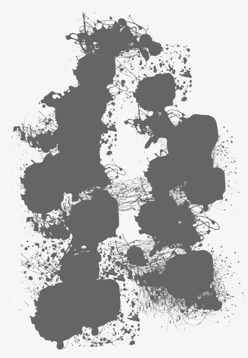 Gray-splatter - Mini Wii, transparent png #857722