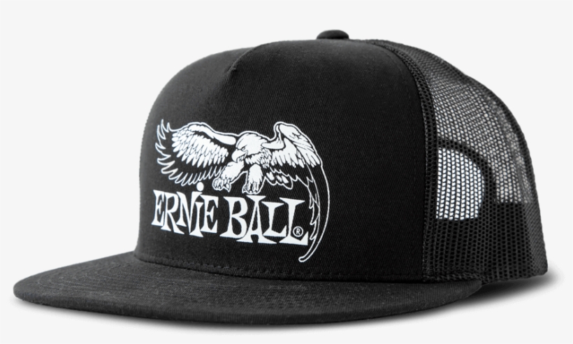 Black With White Eagle Logo Hat Front - Ernie Ball Ernie Ball Official Black With Front Black, transparent png #858995