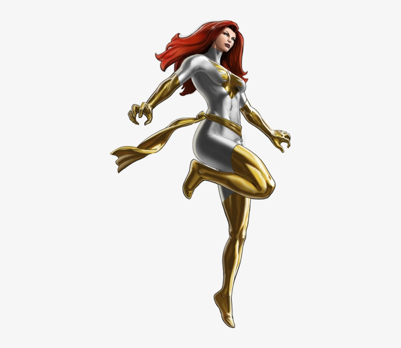 White Crown Phoenix Portrait Art - Jean Grey Marvel Avengers Alliance, transparent png #859135