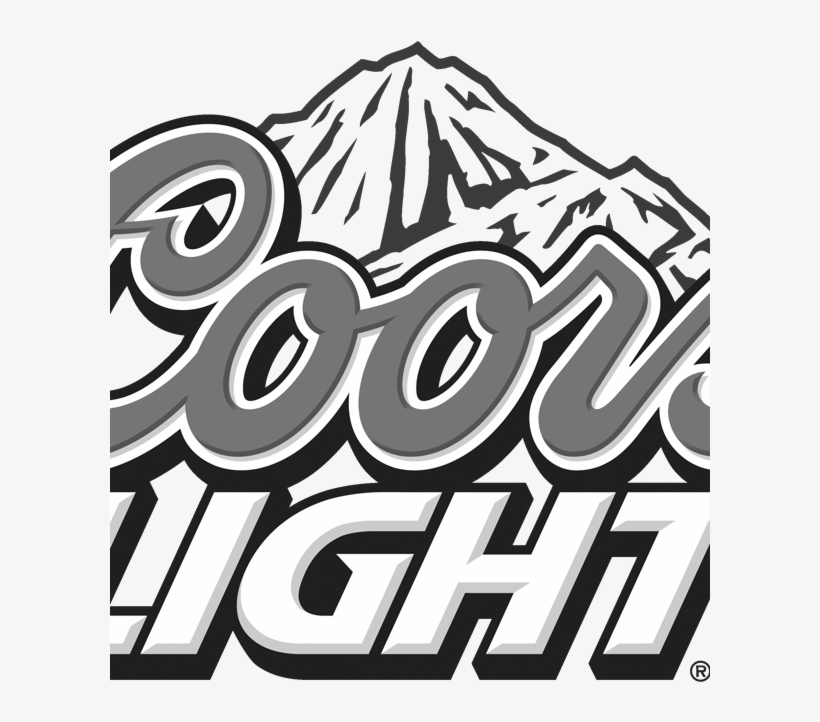 Coors Light Logo Scroll 1 - Bud Light Budweiser Coors Light Miller Lite, transparent png #859235