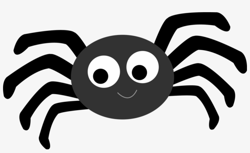 Bleck Clipart Spider 6 Black And White Crown - Spider Clipart, transparent png #859413
