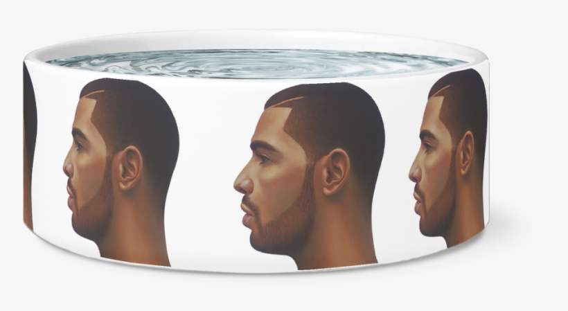 Drake Face Dog Bowl - Fitness Professional, transparent png #859537