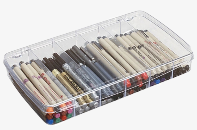 Art Artsupplies Pen Aesthetic Moodboard Niche Nichememe - Art Bin Prism Box 1106ab 6compartment Translucent, transparent png #859540