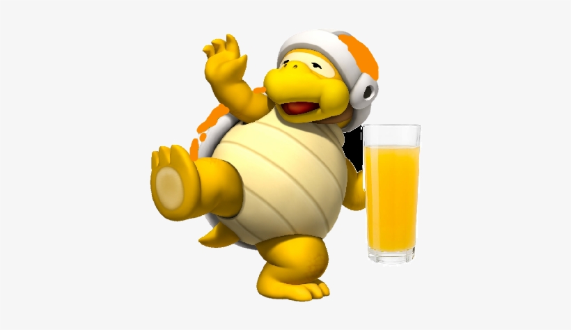 Orange Juice Bro - Fat Hammer Bro, transparent png #859904