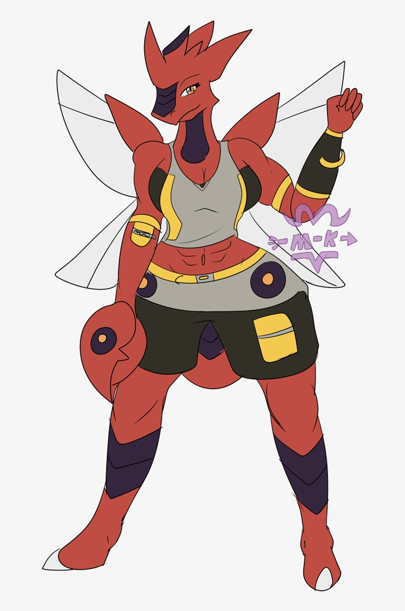 Carmen - Anthro Female Scizor, transparent png #8500071