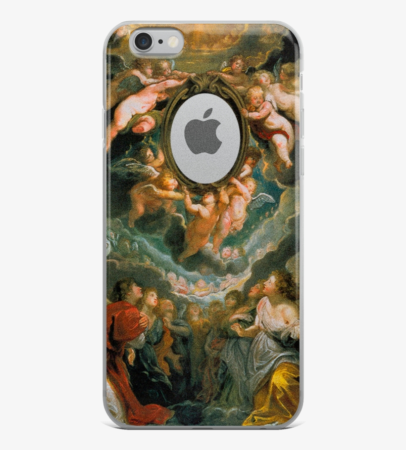 Madonna Iphone Case - Madonna Della Vallicella Adored By Seraphim, transparent png #8500320