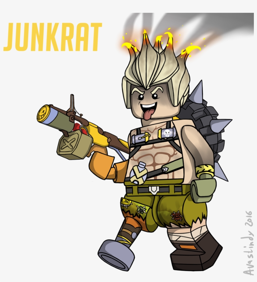 I Made Junkrat From Overwatch As A Lego Minifigure - Lego Pure Overwatch Minifigure, transparent png #8500441