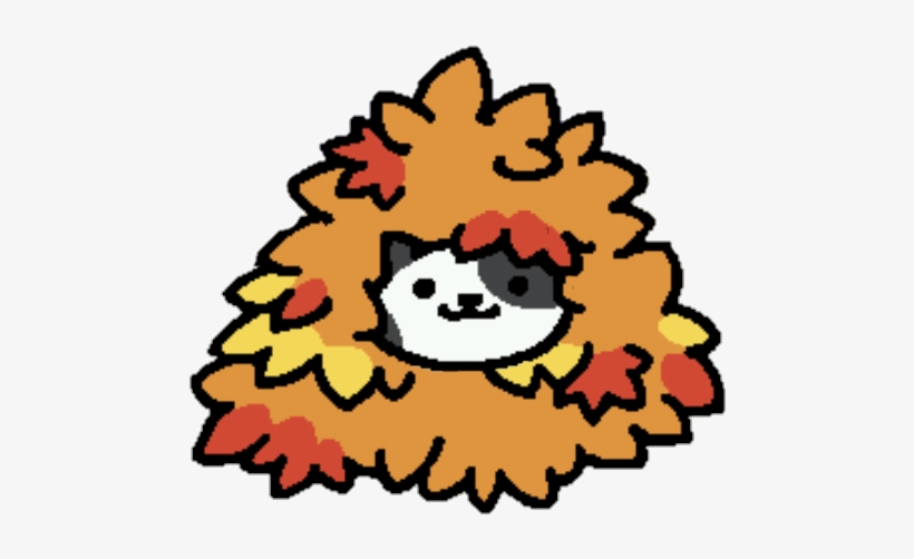 Transparent Speckles In A Pile Of Leaves - Neko Atsume Cat In Leaves, transparent png #8500790