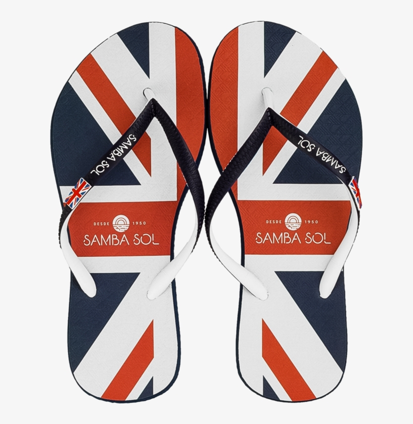 Women's British Flag Flip Flops - Flip-flops, transparent png #8500908