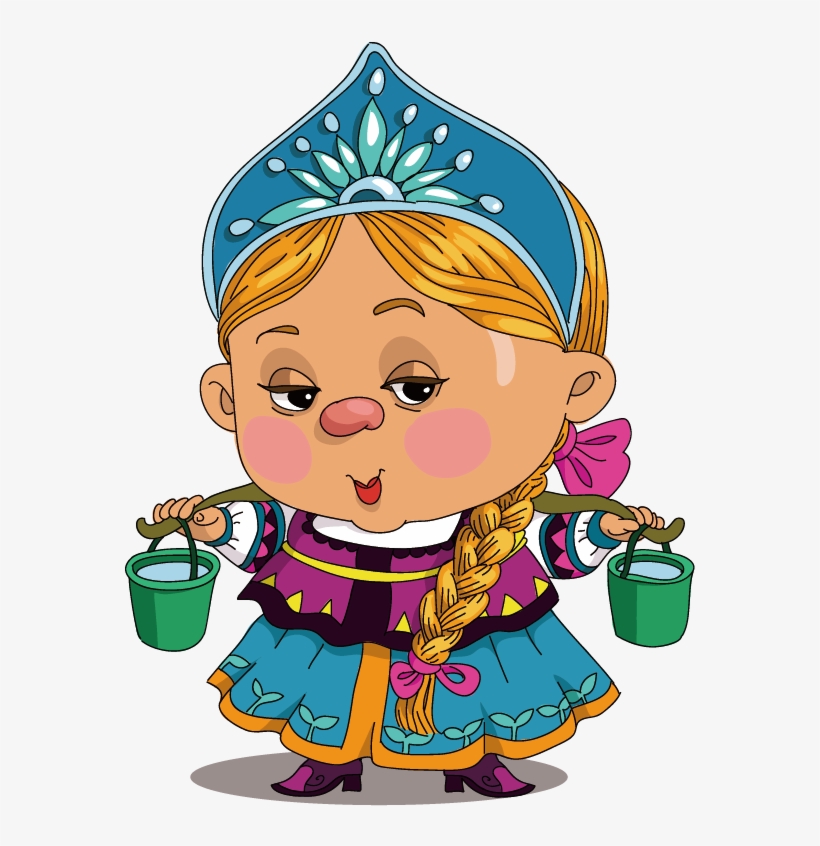 Medieval Clipart Maid - Russian Cartoon Hello, transparent png #8501362