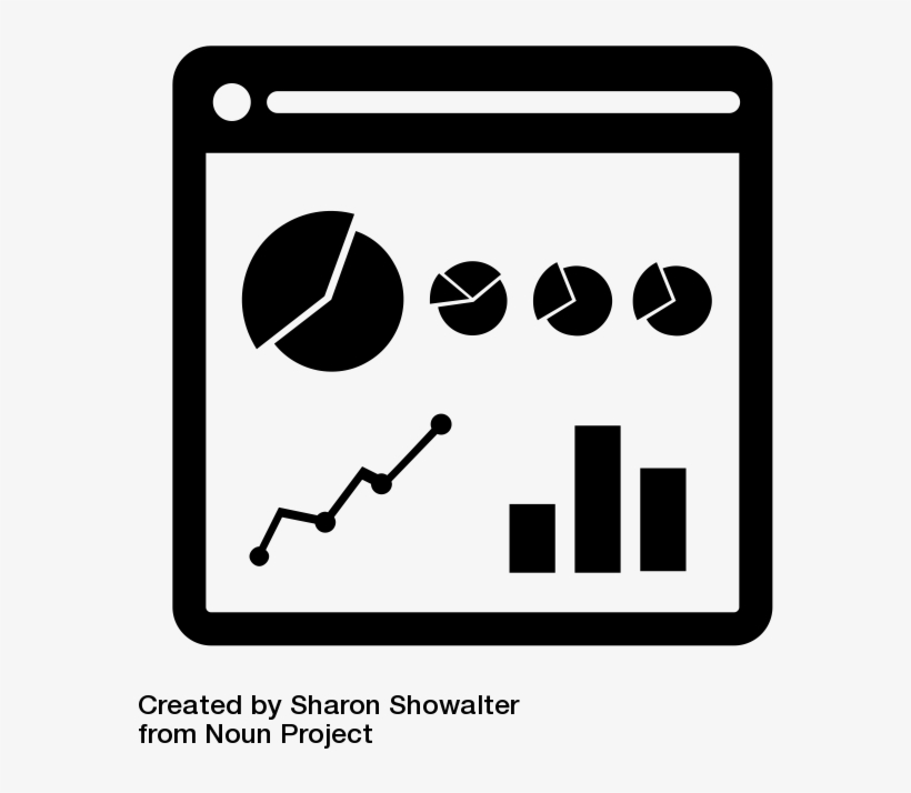 Icon From The Noun Project Site Showing Typical Charts - Icon, transparent png #8502125