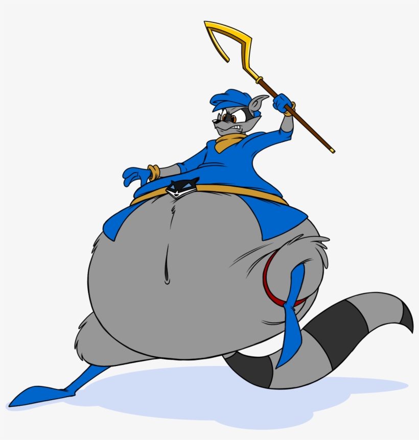 Fat Sly Cooper - Cartoon, transparent png #8502396
