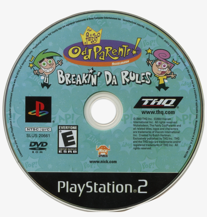 The Fairly Oddparents - Fairly Oddparents Breakin Da Rules Ps2, transparent png #8502508