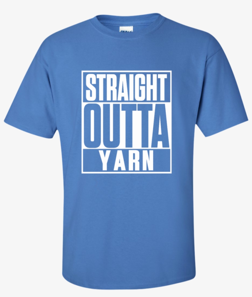 Straight Outta Yarn Cotton T-shirt - Jazza I M An Adult Shirt, transparent png #8502967