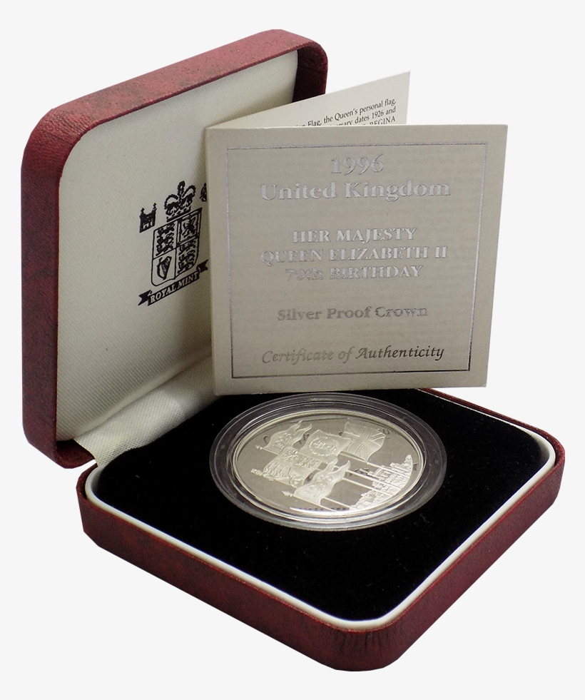 Pre-owned 1996 Uk Queen Elizabeth Ii 70th Birthday - Coin, transparent png #8503562