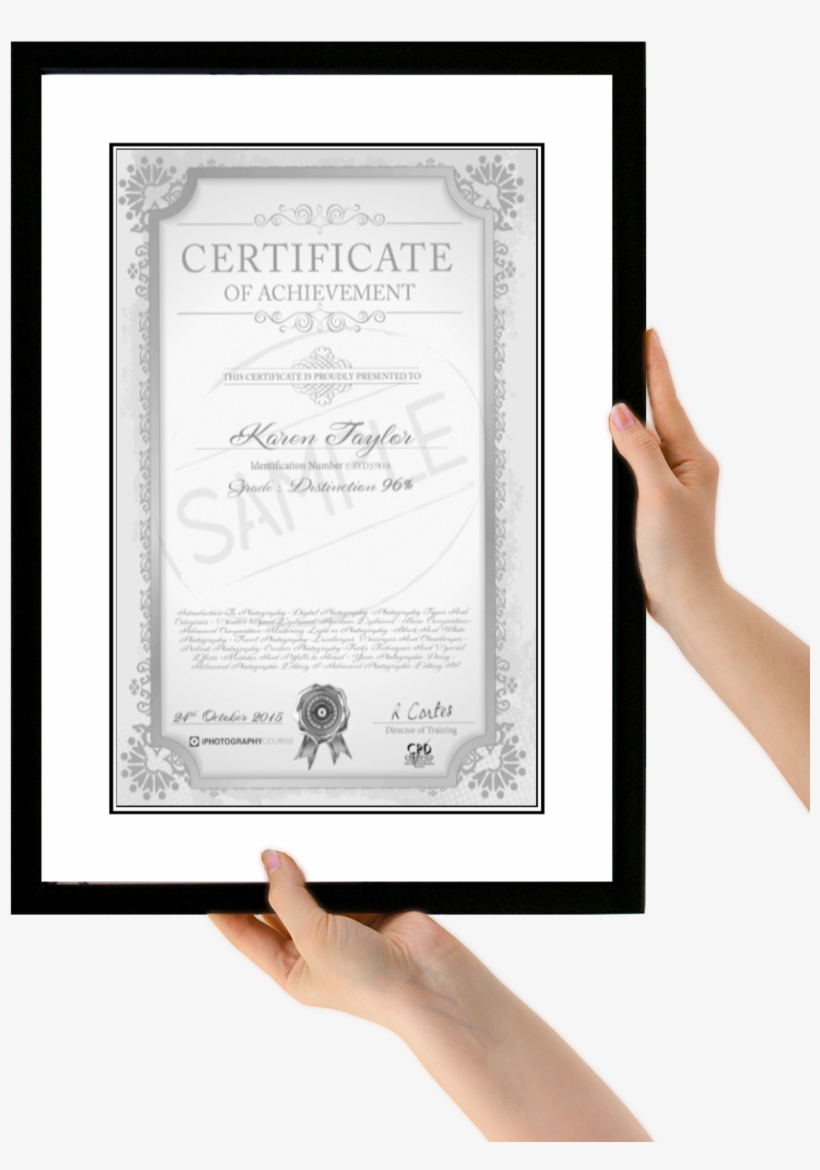 Your Photography Certificate - Photography Certification, transparent png #8503672