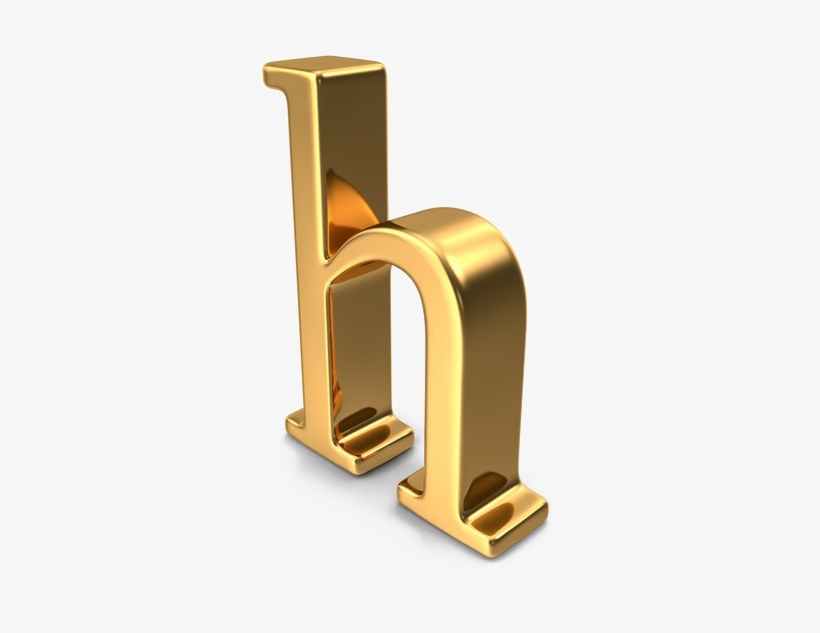 H Letter Png Picture - Gold Capital Letter H, transparent png #8503724