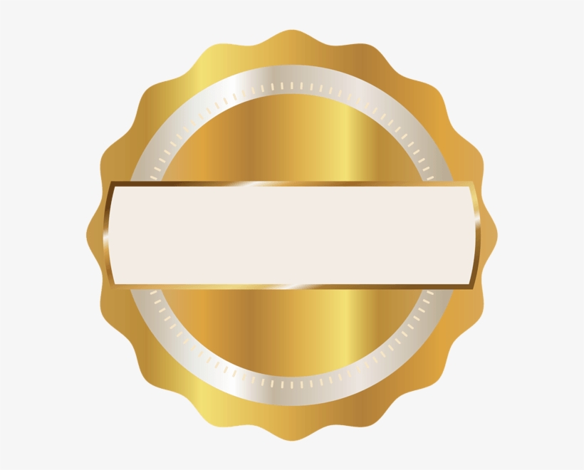 Gold Seal Badge Png Clipart Image - Clip Art Gold Badge, transparent png #8503815
