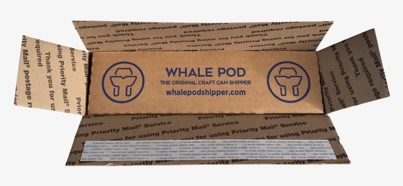 8 Pack Usps Flat Rate Whale Pod Shipper Whale Pod Shipper - Paper, transparent png #8505359