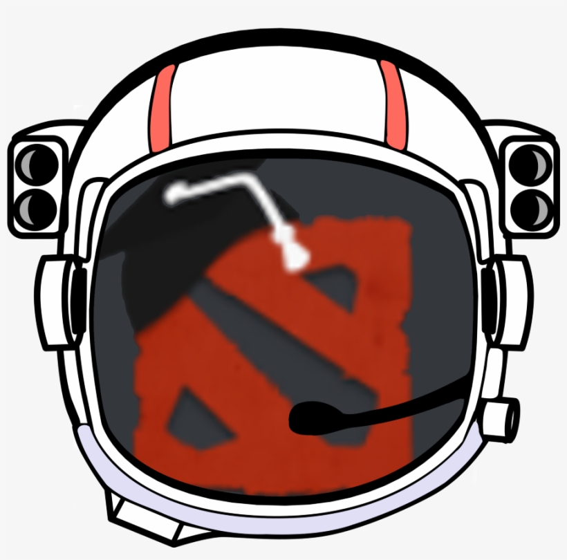 Below Crusader - Cartoon Space Helmet, transparent png #8505464