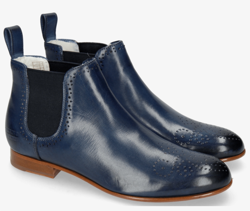 Ankle Boots Sally 16 Marine Elastic Navy - Chelsea Boot, transparent png #8505805