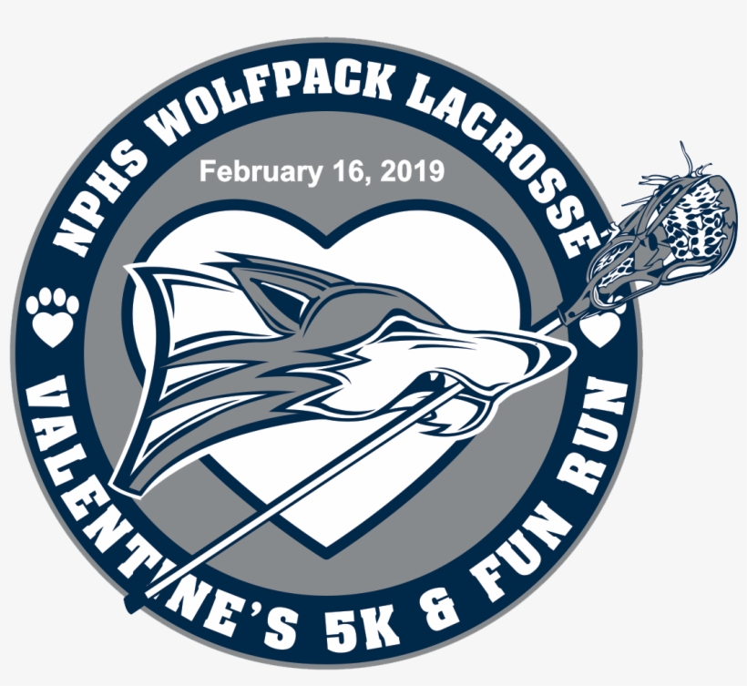Nphs Wolfpack Lacrosse Valentine's 5k & Fun Run - Duque De Caxias Futebol Clube, transparent png #8506108